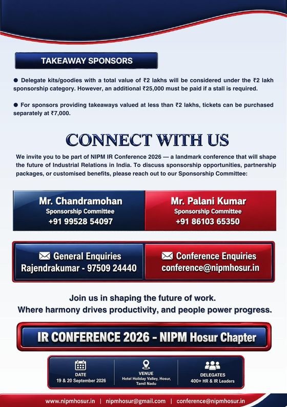 IR Conference 2026 sponsorship proposal page 4