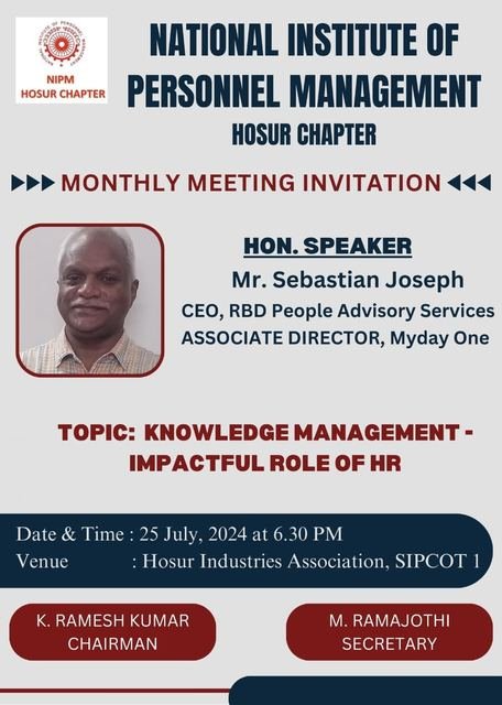 Knowledge Management: The Impactful Role of HR brochure
